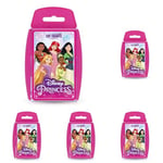 Top Trumps Disney Princess Specials Card English Edition, Play with Cinderella, Jasmine, Belle and Snow White battle your way to visctory, Educational game for ages 6 up, Pink. (Pack of 5)
