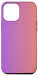 Coque pour iPhone 14 Pro Max Échantillon de couleur dégradée élégant mauve orange pêche rose