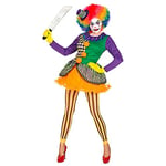 WIDMANN MILANO PARTY FASHION - Costume Jolly Joker, robe, clown tueur, Halloween, Carnaval