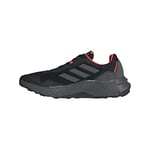 ADIDAS Homme TRACEFINDER Sneaker, Core Black/Grey Six/Solar Red, 44 2/3 EU