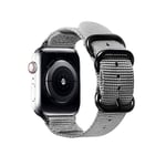 SKALO Nato-armband Nylon Apple Watch Series 7-9 41mm - Grå