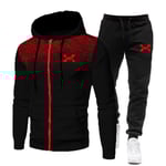 2023 Fashion Träningsoverall För Män Hoodie Fitness Gymkläder Män Löpset Sportkläder Jogger Herr Träningsoverall Vinterdräkt Sport black an R M