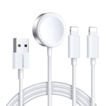 Joyroom 3in1 USB-A Till Lightning Kabel Och Magnetic Laddare 1.2m - TheMobileStore iPhone laddare