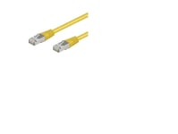 Nätverkskabel Cat 5E, F/Utp, Gul, 10 M