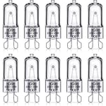 G9 halogenlampor 25W, 230V, 10-pack 25W