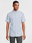 GANT Regular Fit Short Sleeve Oxford Shirt, Light Blue, Size S, Men