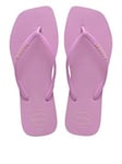 Havaianas Square Toe Flip Flops - Fresh Lavender, Purple, Size 3-4, Women