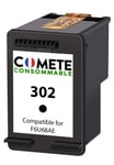 COMETE - 302 - 1 Cartouche d'encre Compatible HP 302 - Noir - Marque française