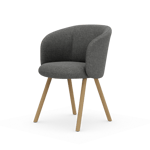 Vitra Mikado Armchair stol Savana Sierra melange-natural oak