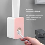 Automatic Toothpaste Dispenser Safe Toothpaste Squeezer Dispenser Pink