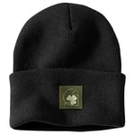 Carhartt Knit Shamrock Patch Beanie hat, Black, OFA