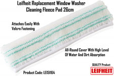 Leifheit Replacement Window Washer Cleaning Fleece Pad 26cm 51164