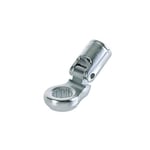 KING TONY 335010M Chrome Vanadium Steel 3/8" Drive 12 Point Flexible Ring Socket Wrench, 49 mm Length, 10 mm Size, Pack of 12