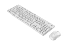 Logitech MK295 Silent - tastatur og mus-sæt - ungarsk - off white Indgangsudstyr
