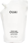 OUAI Thick Hair Conditioner Refill - Moisturizing Conditioner for Dry, Frizzy Ha