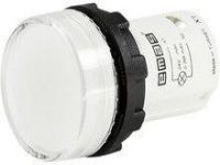 Signallampa MB med LED, monoblock, 230V AC, plan lins, vit T0-MBSD220B