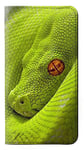 Green Snake PU Leather Flip Case Cover For Samsung Galaxy S10
