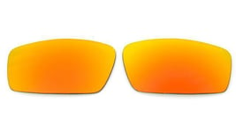 NEW POLARIZED CUSTOM FIRE RED LENS FOR OAKLEY SQUARE WIRE SUNGLASSES 58mm