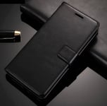 New Black Luxury Leather Case For Samsung Galaxy S9 Card Money Pocket 1222