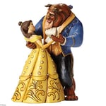 Enesco Disney Traditions 4049619 Figurine Belle et la Bête Dansant/25e Anniversary Figurine Multicolore 23 cm