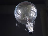 Globlampa klar 40W E27 125mm