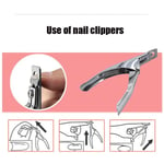 Acrylic Uv Gel Nail Clippers False Tips Cutting Nails Tool Black