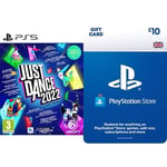 Just Dance 2022 (PS4) + PlayStation PSN Card 10 GBP Wallet Top Up | PS5/PS4 | PSN Download Code - UK account