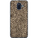 Samsung Galaxy A6 (2018) Genomskinligt Skal Leopard Mönster