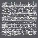 Stamperia Schablon - Music Scores 18x18 cm