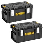 DEWALT TOUGHSYSTEM CASE DS300 STACKABLE FOR TOOLS & ACCESSORIES TWIN PACK