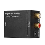 Socobeta DAC Converter Digital to Analog Audio Convertidor RCA Adapter with Optical Cable