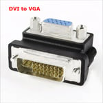 DVI to VGA Right Angle Adaptor Converter 90 Degree DVI Male to VGA Female