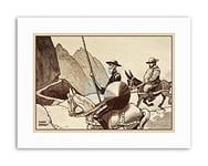 Wee Blue Coo Marriott Don Quixote Sancho Panza Wall Canvas Art Print