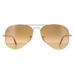 Ray-Ban Sunglasses Aviator 3025 112/M2 Shiny Gold Brown Gradient Polarized M