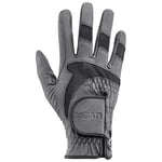 uvex i-Performance 2 - Flexible Riding Gloves for Men and Women - Durable - Breathable Material - Anthracite-Black - 8.5