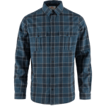 Fjällräven Men's Övik Travel Long Sleeved Shirt Indigo Blue-Dark Navy XL, Indigo Blue-Dark Navy