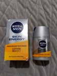 Nivea Men Skin Energy Moisturising Face Cream with caffeine 50ml, NEW TATTY BOX