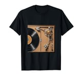 Anatomy Vinyl Record Player Turntable Vintage Elements T-Shirt