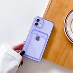 Stöttåligt Skal med Korthållare iPhone 11 Lila Purple