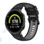 Garmin Forerunner 235 Tvåfärgat klockarmband i silikon - Svart/Grå