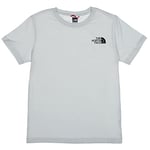 THE NORTH FACE Girl's Simple Dome T-Shirt, Tin Grey, XS