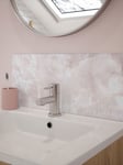 Laura Ashley Bathroom Splashback Onyx Blush Self Adhesive 600 x 250mm