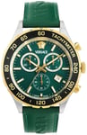 Versace VEQCA0224 Hellenyium Grön/Läder Ø43 mm