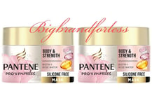 Pantene Pro-V Miracles Body & Strength Biotin & Rose Water Mask 160ml -2 Pack