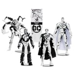 McFarlane Toys DC Direct Page Punchers Ghosts of Krypton 7" Action Figure 4-Pack with 4 Superman Comics Sketch Edition Gold Label – Includes Superman, General Zod, Val-Zod, and Brainiac