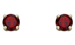 Elements Gold GE2326 9k Yellow Gold Red Garnet January Jewellery