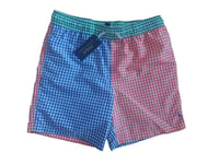 Ralph Lauren Check Boys Swimming Trunks Shorts size L 14 16 years NWT