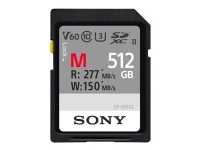 Sony SF-M Series SF-M512 - Flash-minneskort - 512 GB - Video Class V60 / UHS-II U3 / Class10 - SDXC UHS-II