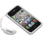  NEW White JVC Gumy Case Cover for Apple iphone 4 4S Soft Grip Silicone Rubber