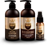 BE MY BEARD Beard Shampoo/Conditioner and Face Moisturiser Oil Complete Triple P